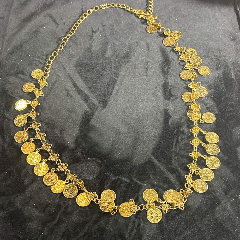 Gold Coin belly dancing belt
